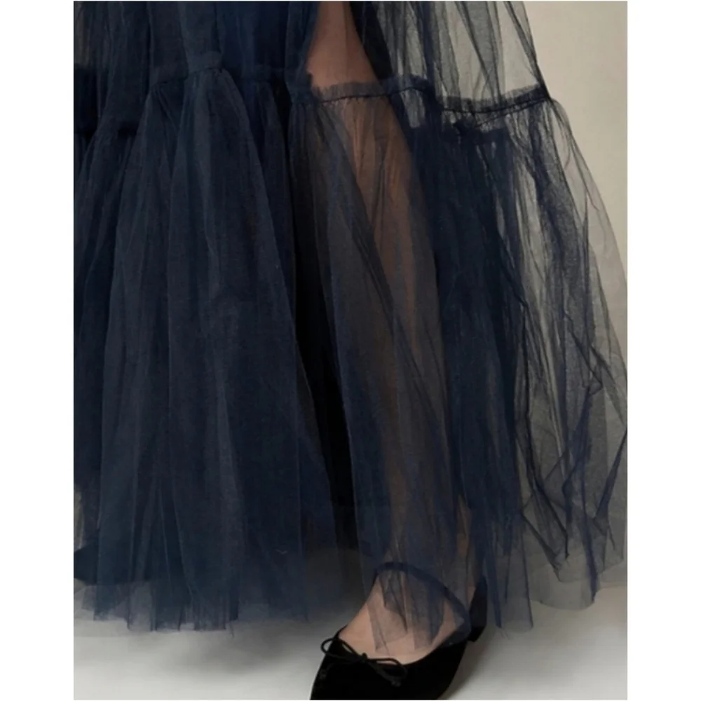 J.Crew Collection Tiered Tulle Maxi Skirt